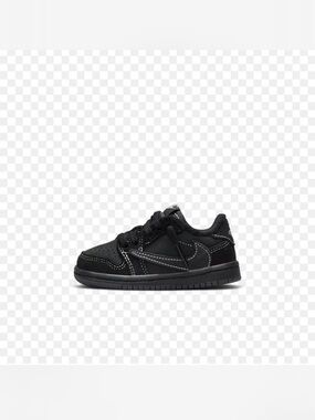 Nike Kids' Black Sneaker with White Stitching